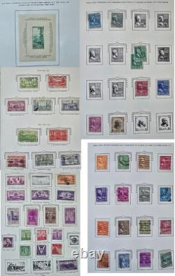 Collection de timbres-poste américains dans l'album de timbres vintage Le Capitole des États-Unis
