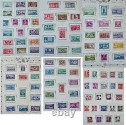 Collection de timbres-poste américains dans l'album de timbres vintage Le Capitole des États-Unis