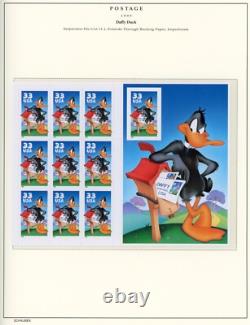 Collection de timbres presque complète des États-Unis 1952-2007 dans 6 albums Schaubek sans charnières