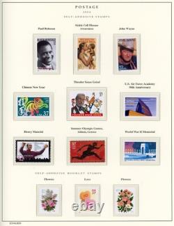 Collection de timbres presque complète des États-Unis 1952-2007 dans 6 albums Schaubek sans charnières