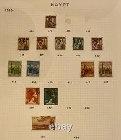 Collection de timbres rares d'Égypte de 1872 aux années 1960 / Album de timbres du roi Fouad et plus encore