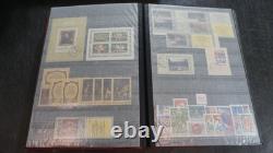 Collection de timbres russes dans un grand album de stock