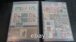 Collection de timbres russes dans un grand album de stock