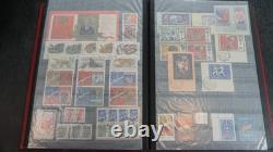 Collection de timbres russes dans un grand album de stock