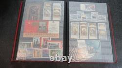 Collection de timbres russes dans un grand album de stock
