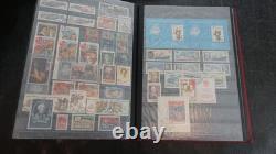 Collection de timbres russes dans un grand album de stock