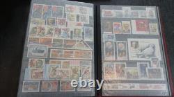 Collection de timbres russes dans un grand album de stock