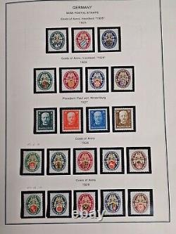 Collection de timbres semi-postaux d'Allemagne neufs et principalement non oblitérés dans un album Scott