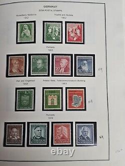 Collection de timbres semi-postaux d'Allemagne neufs et principalement non oblitérés dans un album Scott