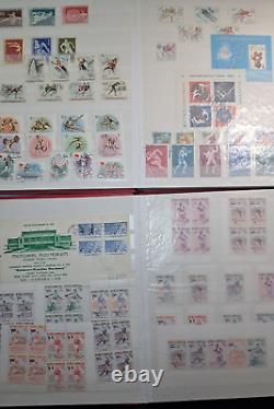 Collection de timbres sportifs thématiques dans 3 albums Lighthouse (belle collection) Voir les photos.