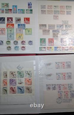 Collection de timbres sportifs thématiques dans 3 albums Lighthouse (belle collection) Voir les photos.