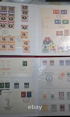 Collection de timbres sportifs thématiques dans 3 albums Lighthouse (belle collection) Voir les photos.