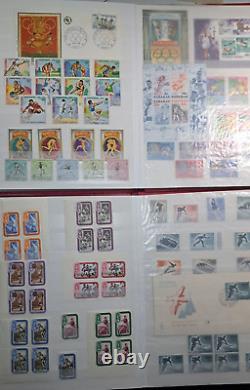 Collection de timbres sportifs thématiques dans 3 albums Lighthouse (belle collection) Voir les photos.