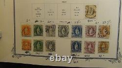 Collection de timbres suisses dans l'album spécialisé Scott est de 1625 timbres environ