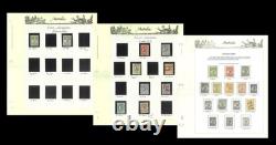 Collection de timbres usagés d'Australie 1913-65 avant le décimal dans un album Seven Seas