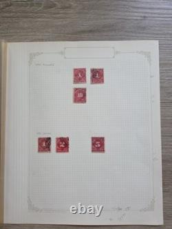 Collection de timbres usagés de haute valeur des États-Unis dans des pages d'album Scott. Lot sans filigrane.