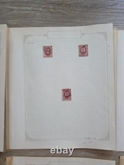 Collection de timbres usagés de haute valeur des États-Unis dans des pages d'album Scott. Lot sans filigrane.