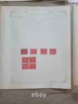 Collection de timbres usagés de haute valeur des États-Unis dans des pages d'album Scott. Lot sans filigrane.