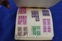 Collection de timbres vintage États américains villes Europe OTAN naval aérien années 1950 album À VOIR