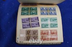 Collection de timbres vintage États américains villes Europe OTAN naval aérien années 1950 album À VOIR