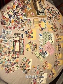 Collection de timbres vintage Lot international trié INTACT