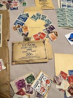 Collection de timbres vintage Lot international trié INTACT