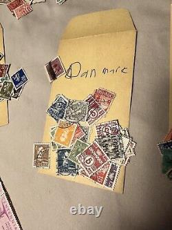 Collection de timbres vintage Lot international trié INTACT