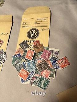 Collection de timbres vintage Lot international trié INTACT
