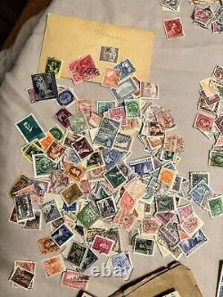 Collection de timbres vintage Lot international trié INTACT