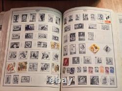 Collection de timbres vintage d’une succession à vie 50k-100k+ timbres, bac de 15 lb + album Harris Pr