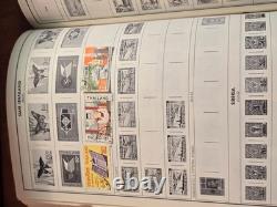 Collection de timbres vintage d’une succession à vie 50k-100k+ timbres, bac de 15 lb + album Harris Pr