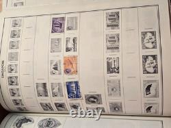 Collection de timbres vintage d’une succession à vie 50k-100k+ timbres, bac de 15 lb + album Harris Pr