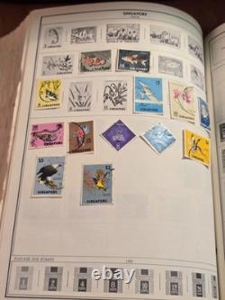 Collection de timbres vintage d’une succession à vie 50k-100k+ timbres, bac de 15 lb + album Harris Pr