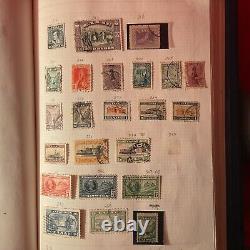 Collection de timbres vintage de la GRECE dans un album ANTIQUE 1220 1880 HERMES LIVRAISON GRATUITE