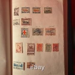 Collection de timbres vintage de la GRECE dans un album ANTIQUE 1220 1880 HERMES LIVRAISON GRATUITE