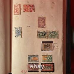 Collection de timbres vintage de la GRECE dans un album ANTIQUE 1220 1880 HERMES LIVRAISON GRATUITE