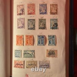 Collection de timbres vintage de la GRECE dans un album ANTIQUE 1220 1880 HERMES LIVRAISON GRATUITE