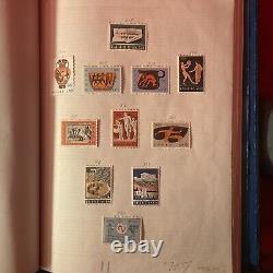 Collection de timbres vintage de la GRECE dans un album ANTIQUE 1220 1880 HERMES LIVRAISON GRATUITE