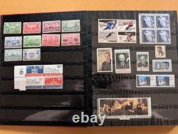 Collection de timbres vintage des États-Unis et du Canada avec album, inutilisé, rétro