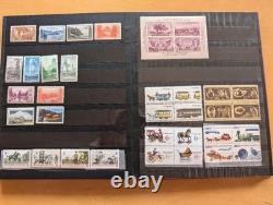 Collection de timbres vintage des États-Unis et du Canada avec album, inutilisé, rétro
