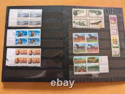 Collection de timbres vintage des États-Unis et du Canada avec album, inutilisé, rétro