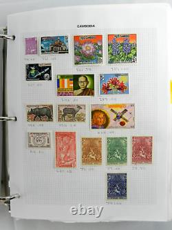 Collection de timbres vintage internationaux de plus de 1100 personnalités nationales du mobilier