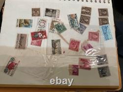 Collection de timbres vintage (livre) variété