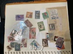 Collection de timbres vintage (livre) variété