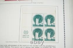 Collection des Nations Unies 1951-1975 de 275 blocs de coins neufs dans un album