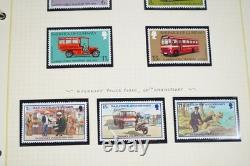 Collection des îles britanniques de plus de 1 000 timbres, principalement neufs sans charnière, conservés dans un album