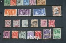 Collection du Commonwealth Britannique de plus de 1 900 timbres neufs et usagés dans un album