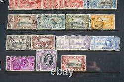 Collection du Commonwealth Britannique de plus de 1 900 timbres neufs et usagés dans un album