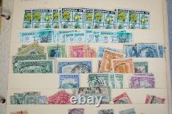 Collection du Commonwealth britannique de plus de 1 700 timbres oblitérés conservés dans un album