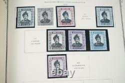 Collection du Commonwealth britannique des années 1900-1940 de plus de 400 timbres neufs et oblitérés dans un album